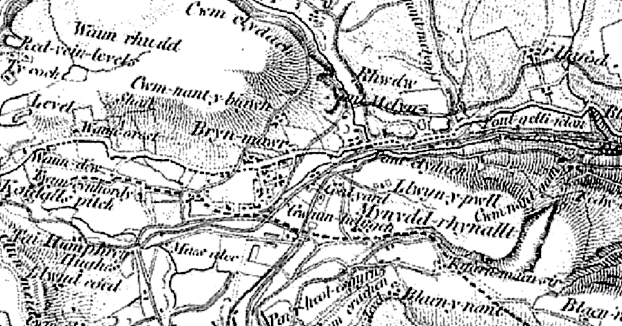 Map of Brynmawr area.
