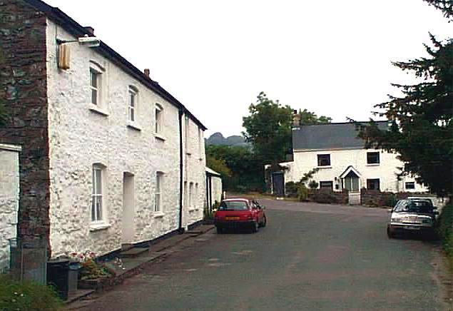 Houses near Llanelly parish church.